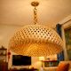 Handmade Bamboo Wide Dome Pendant Lamp